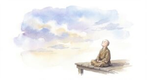 徒然草第二十段のイメージ図